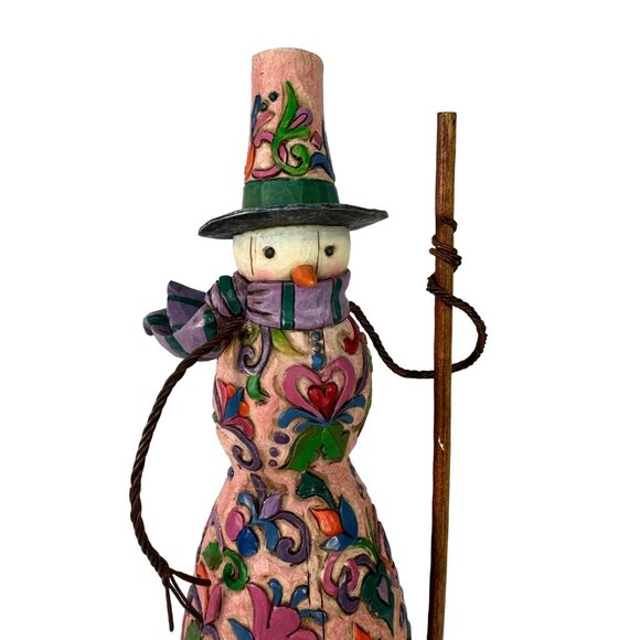 Jim Shore Heartwood Creek Happy Home Snow Woman 2004 Signed - Picture 2 of 8